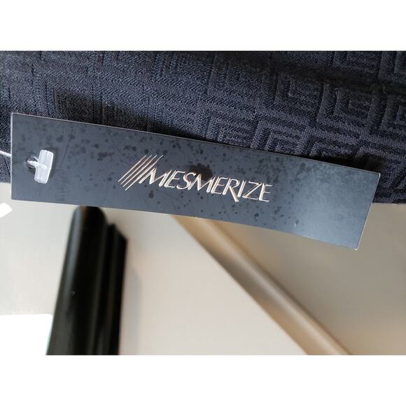 Mesmerize Trouser Pants Women's 10 Black Textured Cotton Stretch Pockets Cuffed - Picture 6 of 13